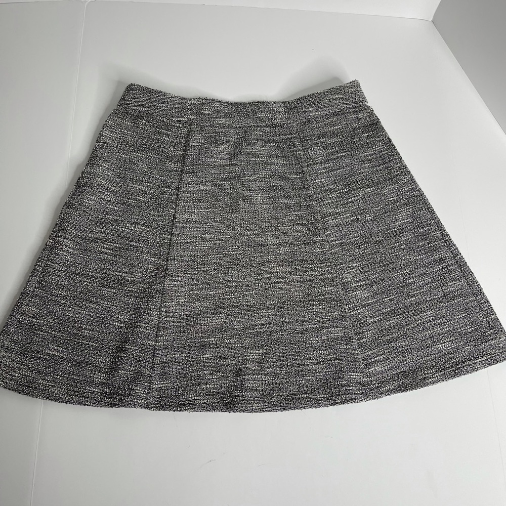 The Loft Elastic Waist Band A-Lined Tweed Skirt‎ M